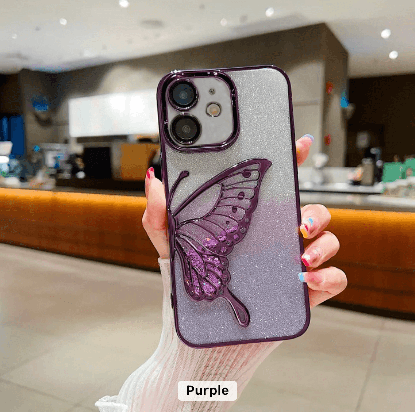 Premium Glitter Sparkle Butterfly Shockproof Case - Guleel
