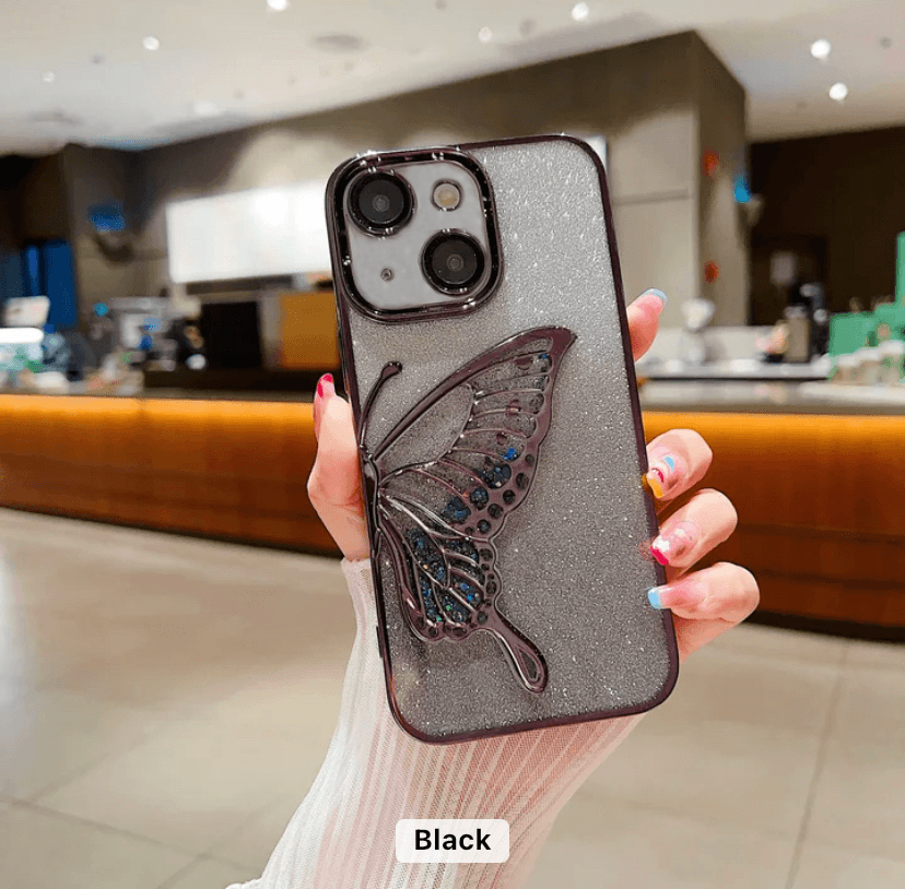 Premium Glitter Sparkle Butterfly Shockproof Case - Guleel