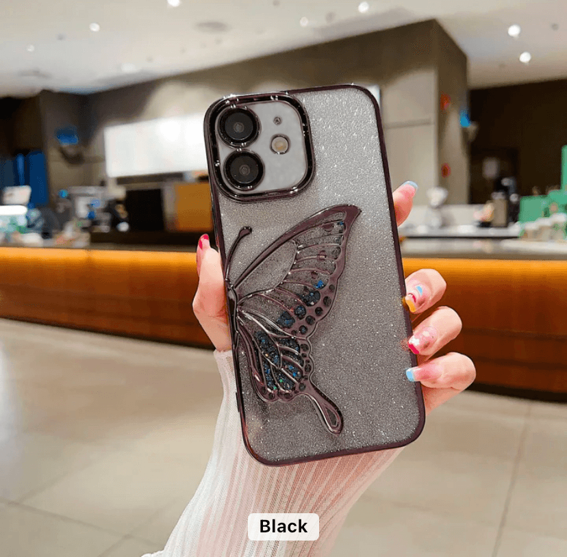 Premium Glitter Sparkle Butterfly Shockproof Case - Guleel