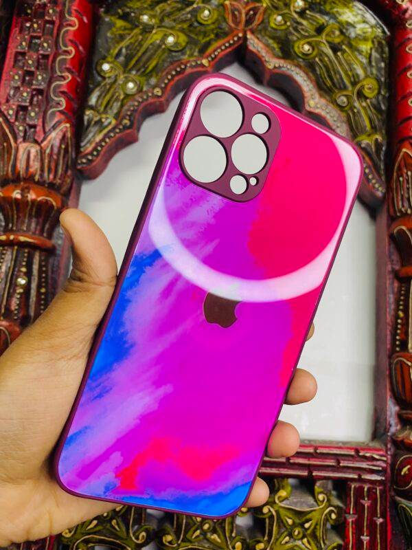 iPhone 12 Pro Max Premium Glass Finish Case - Tye Dye - Guleel