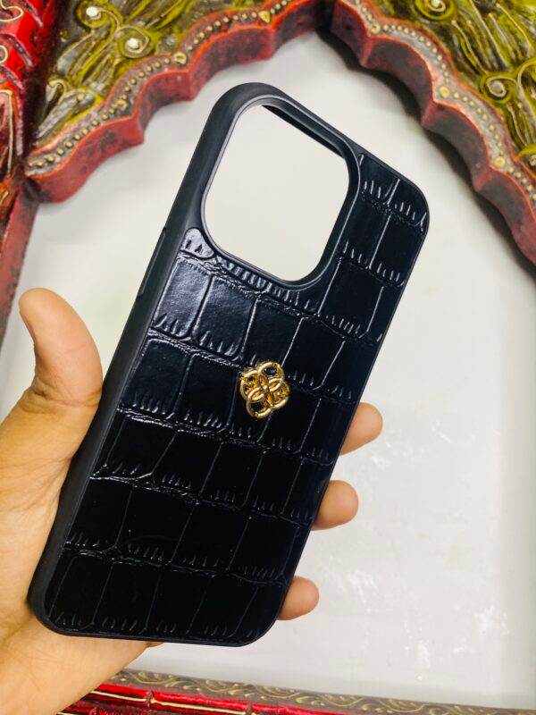 iPhone 13 Pro Premium Leather Case - Black - Guleel