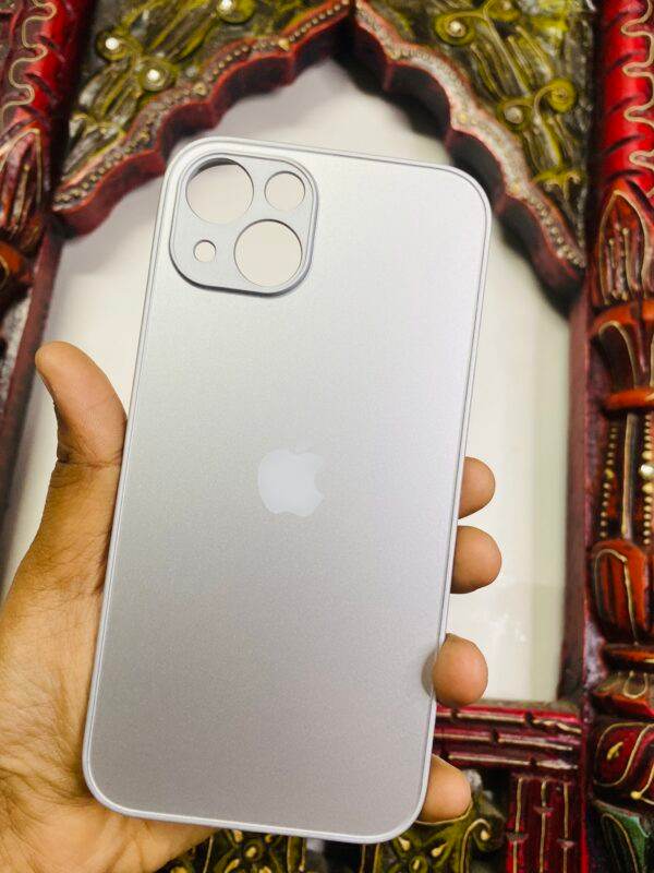 iPhone 13 Premium Camera Protection Scratch Proof Cover - Silver - Guleel