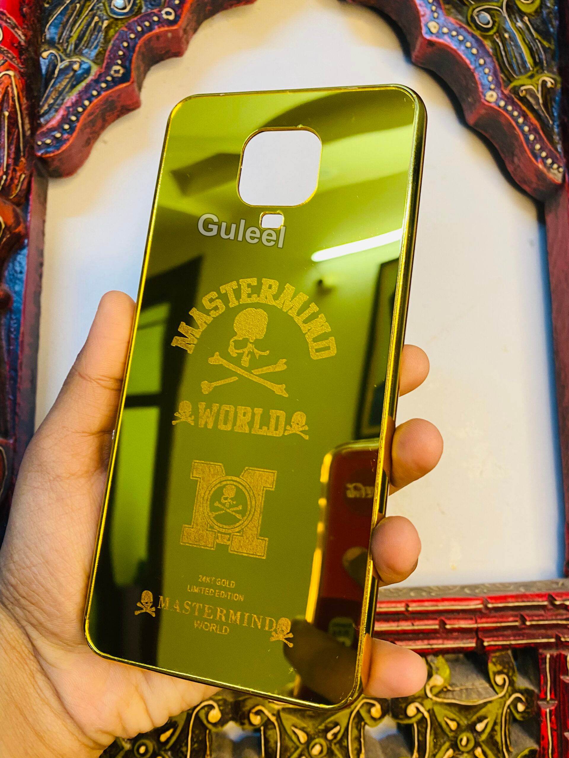 Premium Gold Plated Mirror Finish Case Cover - Master Mind - Guleel