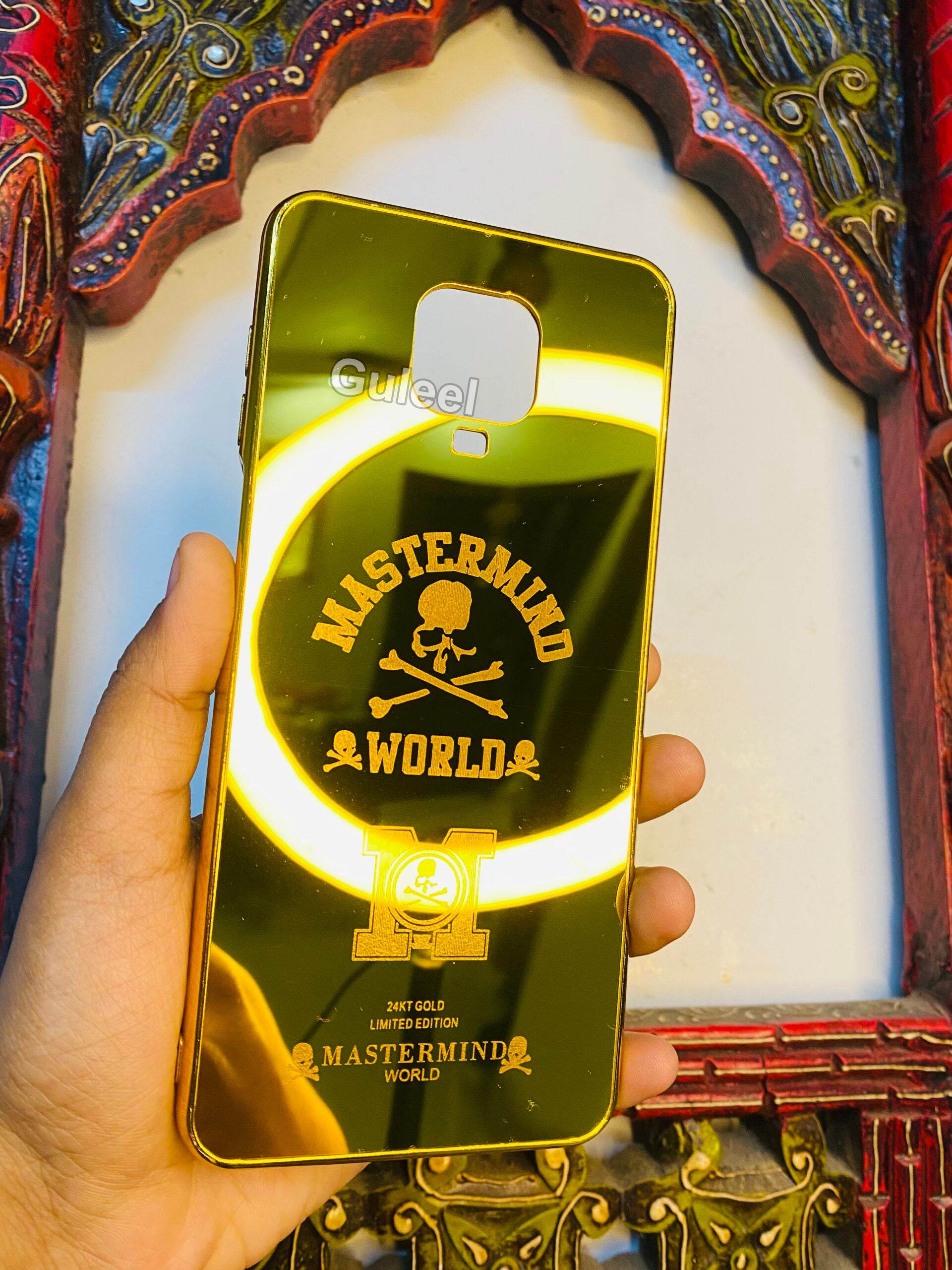 Premium Gold Plated Mirror Finish Case Cover - Master Mind - Guleel