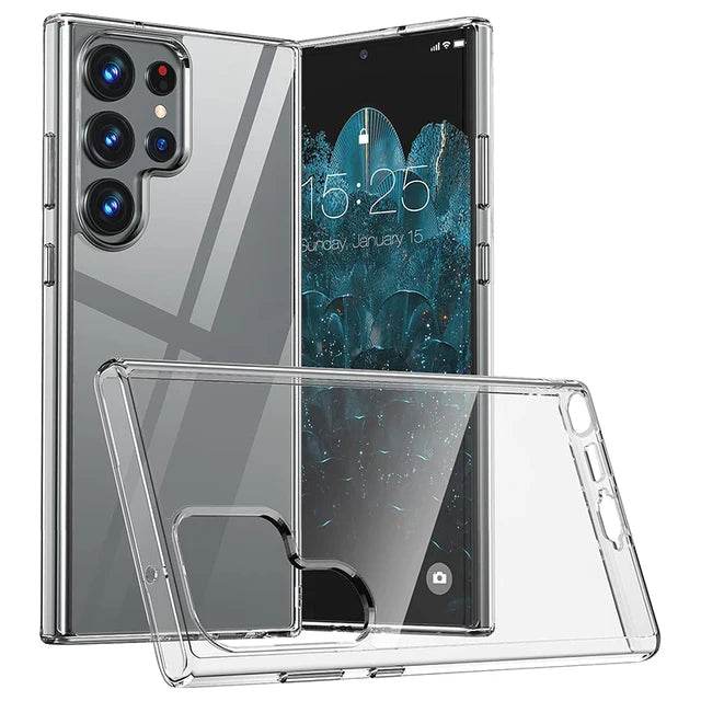 Galaxy S24 Ultra Premium Transparent Clear Shock Proof Case Cover - Guleel