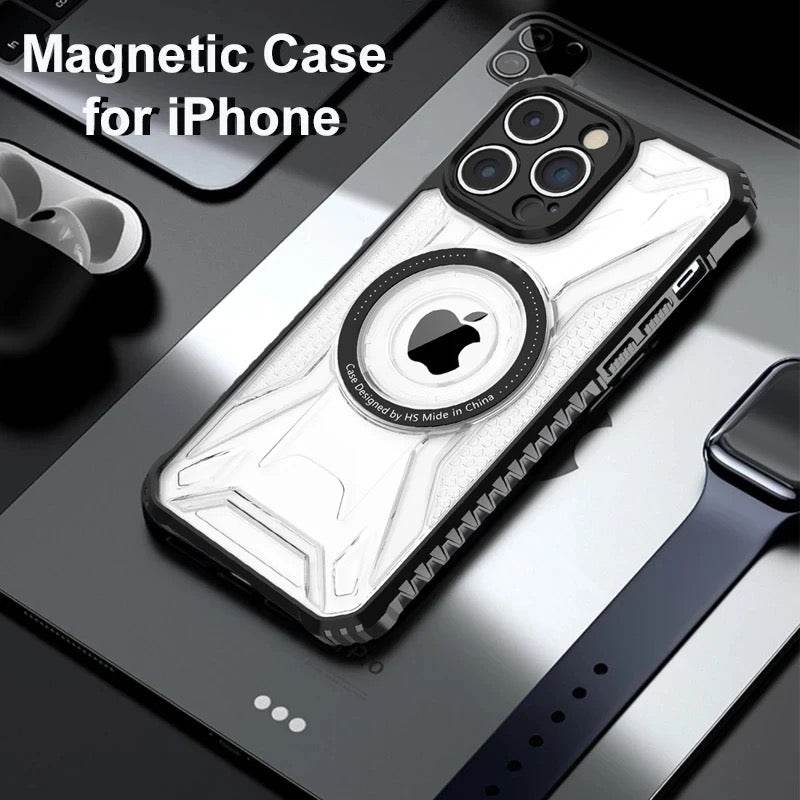 Premium Shockproof Camera Protection Magsafe Transparent Case - Guleel