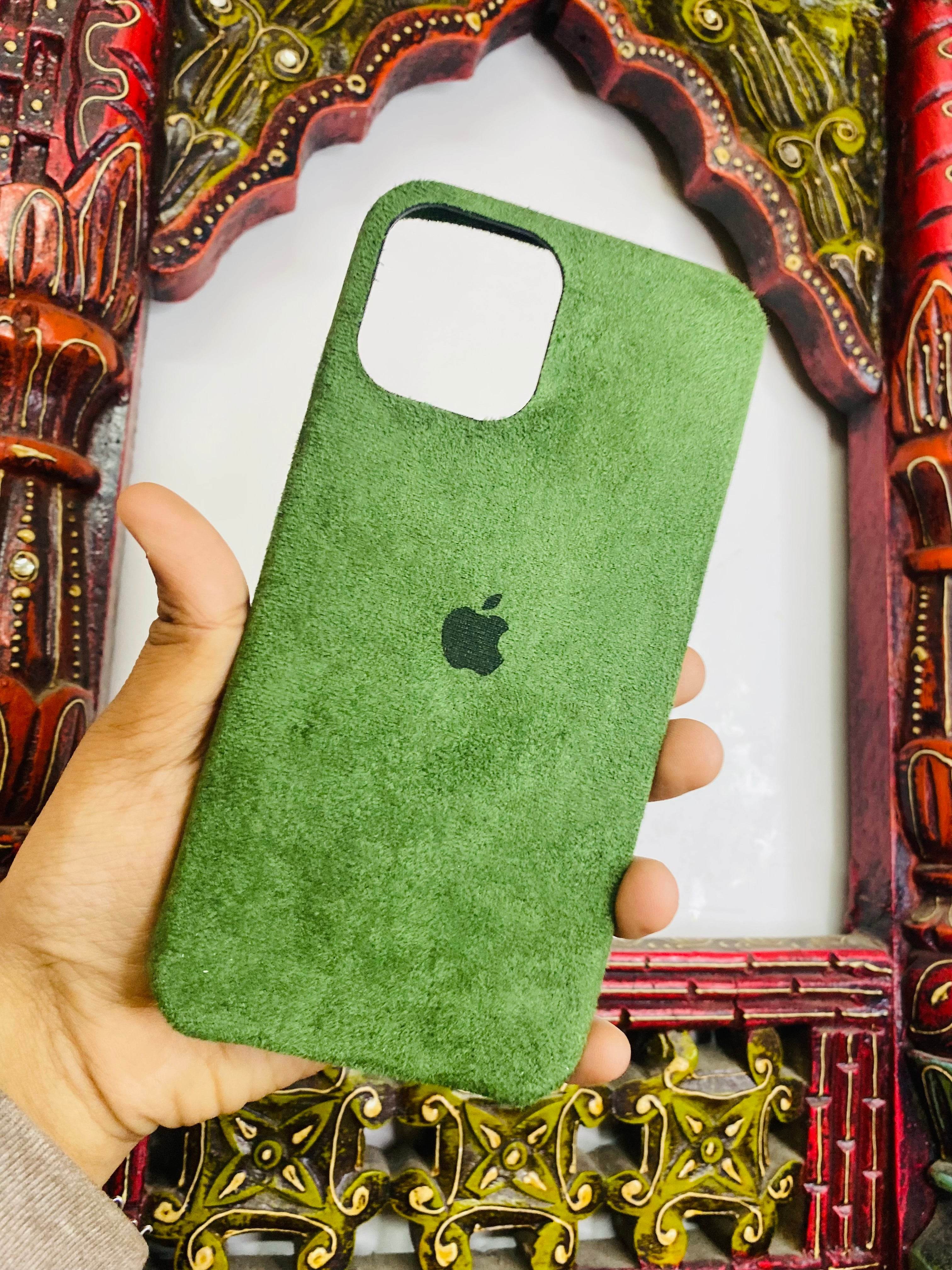 iPhone 12 Pro Max Premium Velvet Finish Case - Green - Guleel