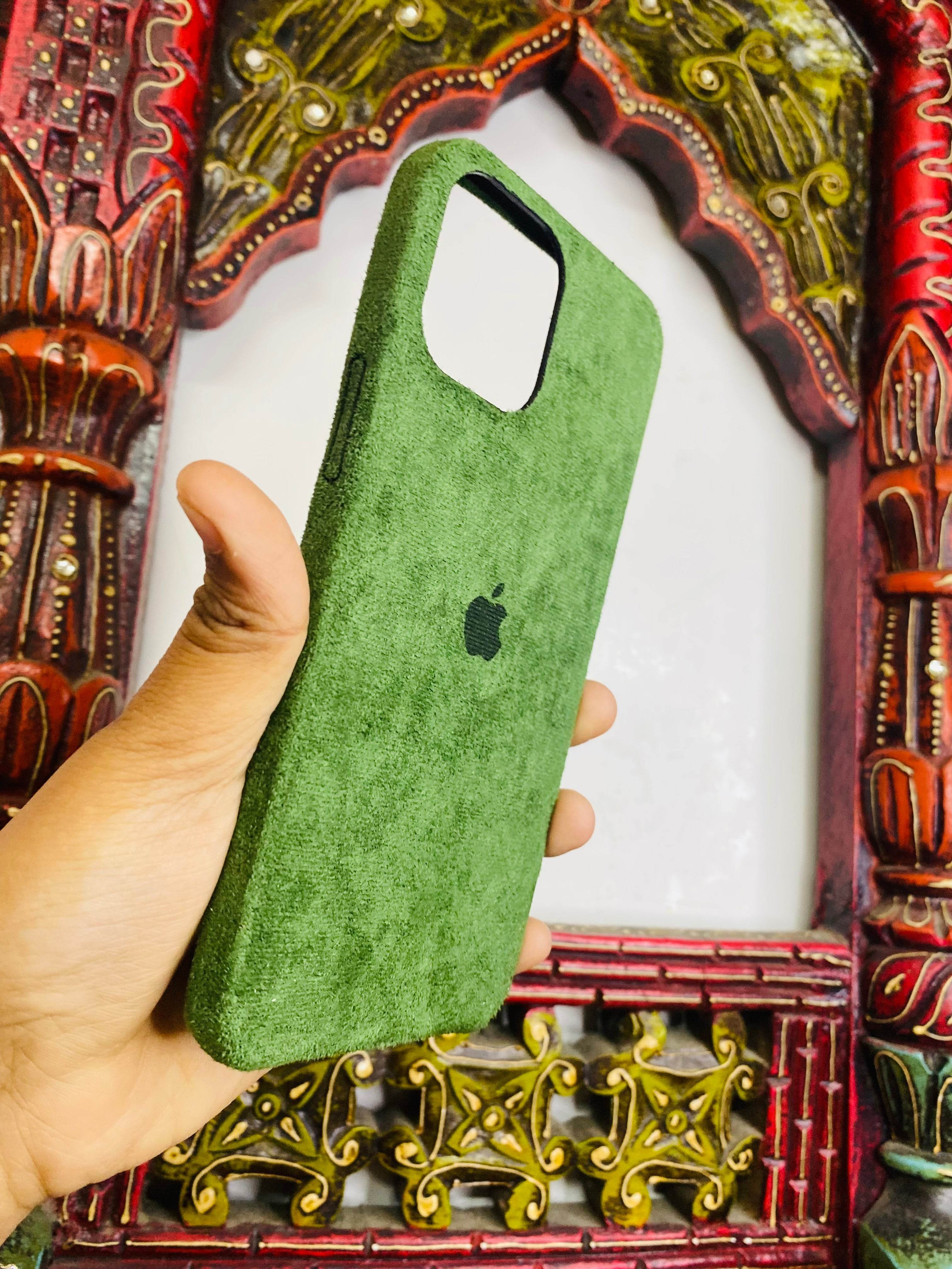 iPhone 12 Pro Max Premium Velvet Finish Case - Green - Guleel
