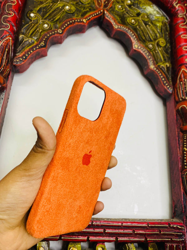 Premium Velvet Finish Case - Orange - Guleel