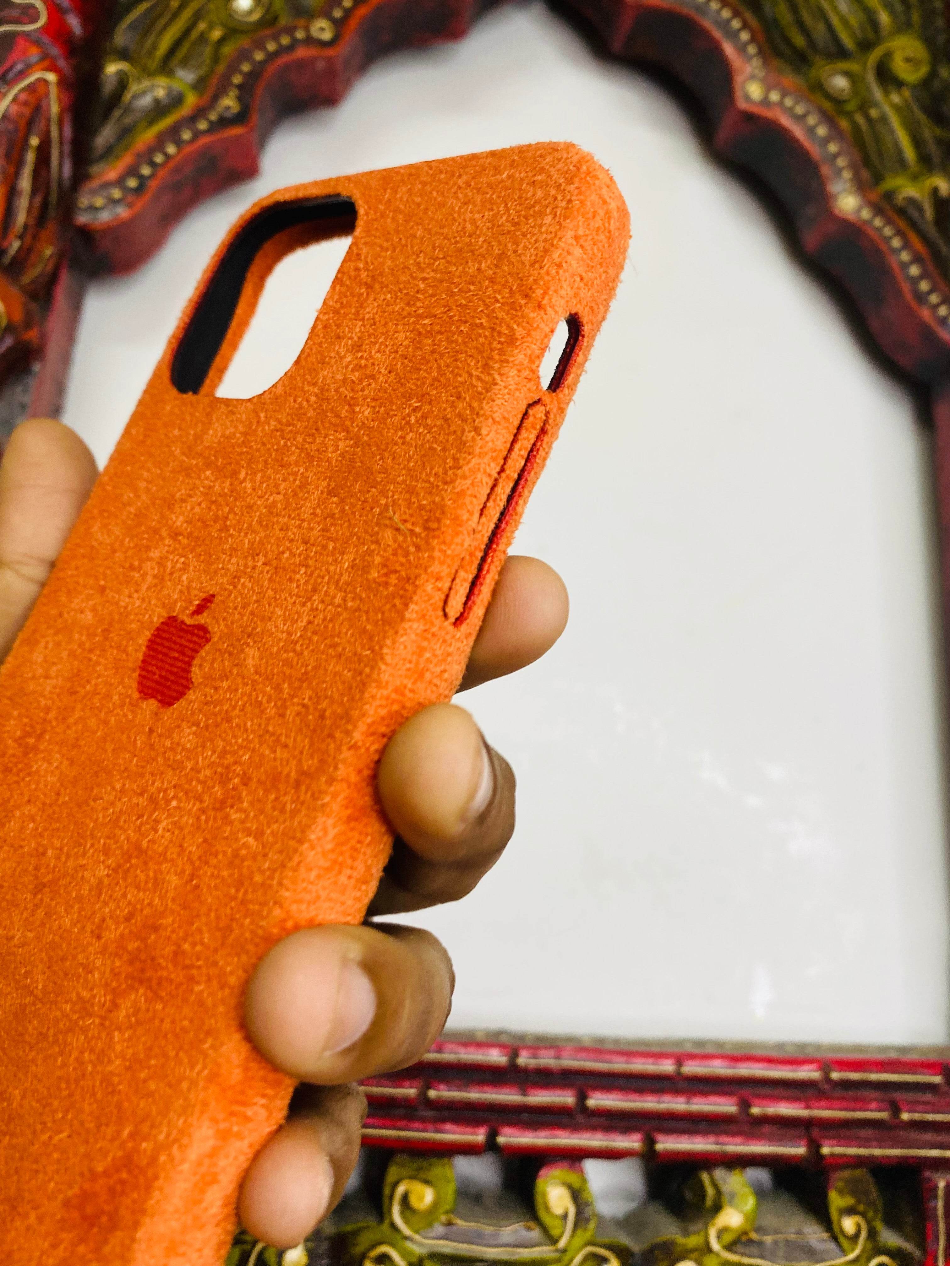Premium Velvet Finish Case - Orange - Guleel