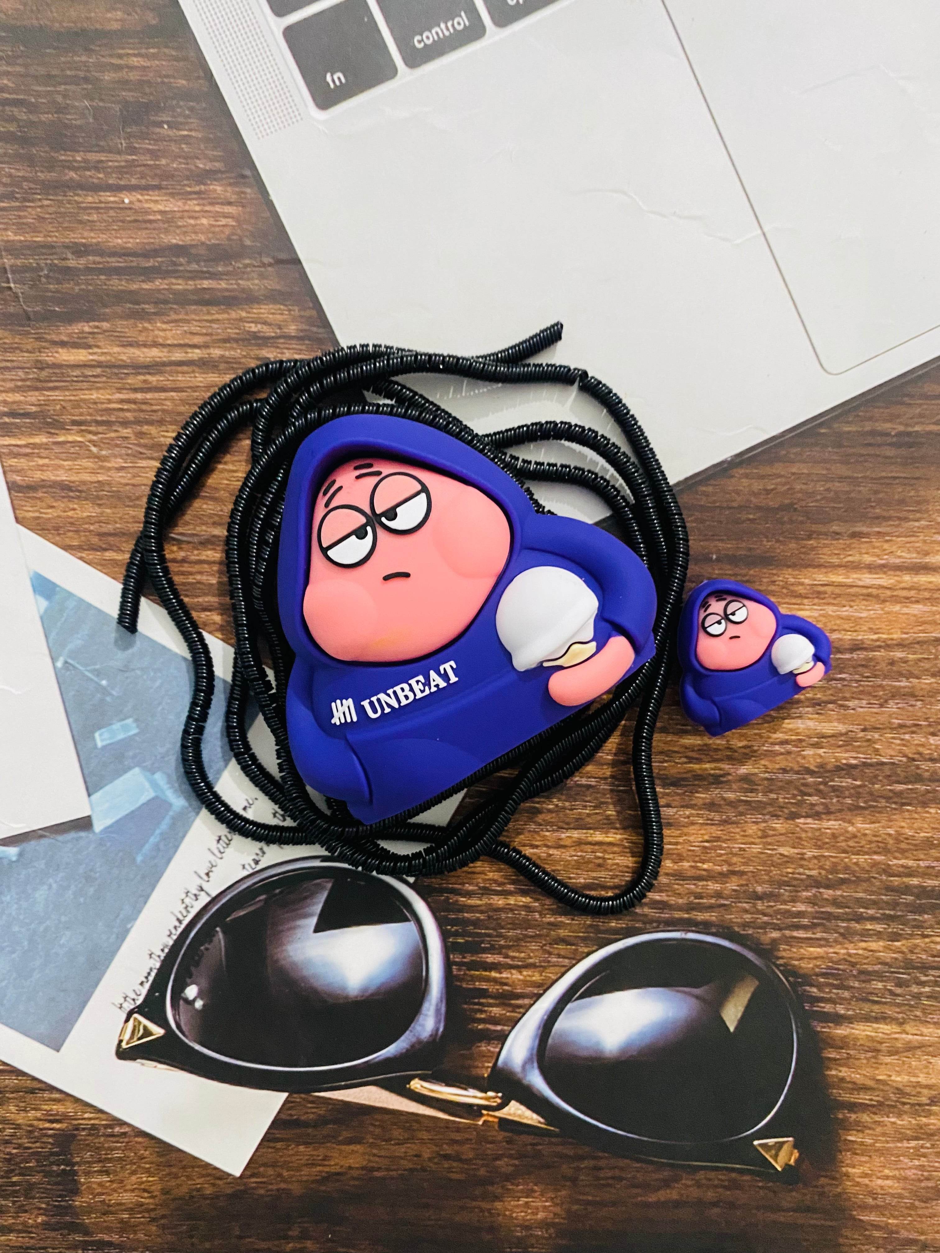 Silicone Cartoon iPhone Charger Case Cover for 18-20W Chargers - Unbeat (With Wire Cover) - Guleel