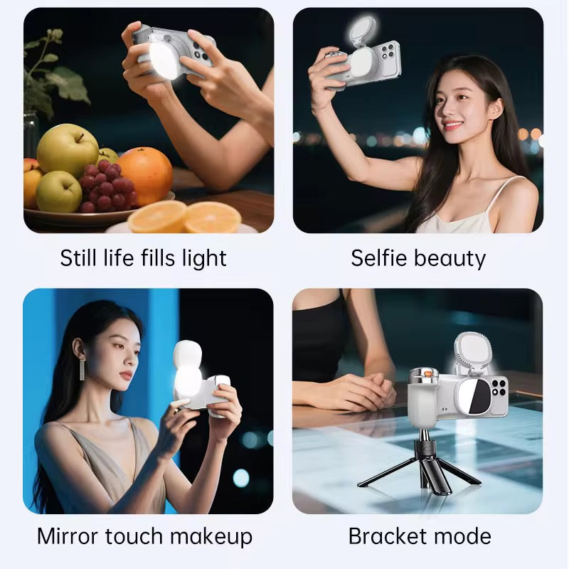 Magnetic Phone Camera DSLR Style Shutter Grip for Magsafe iPhone and Android with Wireless Shutter Button