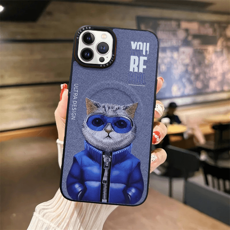 Premium Magsafe Compatible Nimmy Leather Finish Case - Guleel