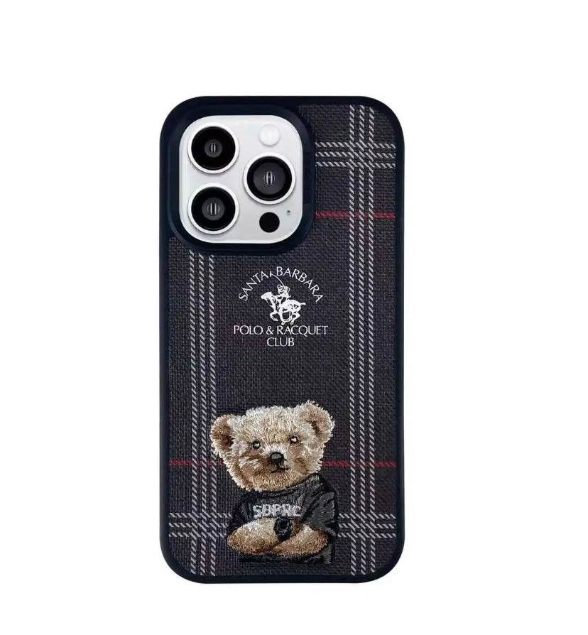 iPhone 14 Pro Premium Santa Barbara Polo Series Leather Cover – Black - Guleel