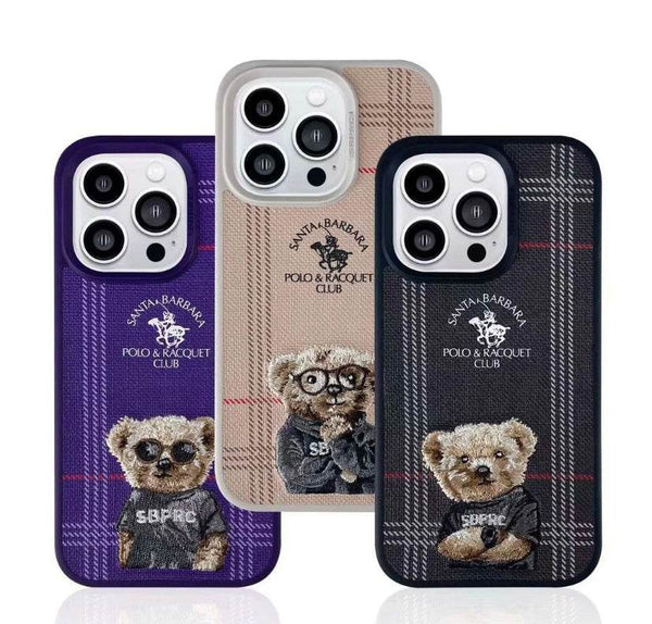 iPhone 14 Pro Premium Santa Barbara Polo Series Leather Cover – Purple - Guleel