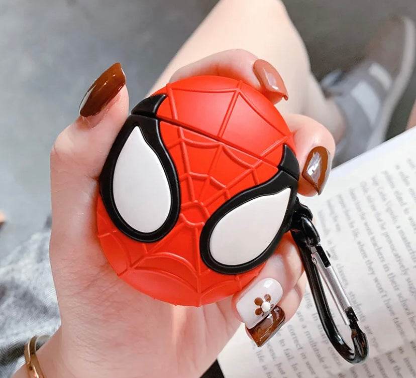 Airpod's 1 Cute Cartoon Silicone Apple Airpod's 1 Case Cover ( Airpods Not Included ) Spiderman - Guleel
