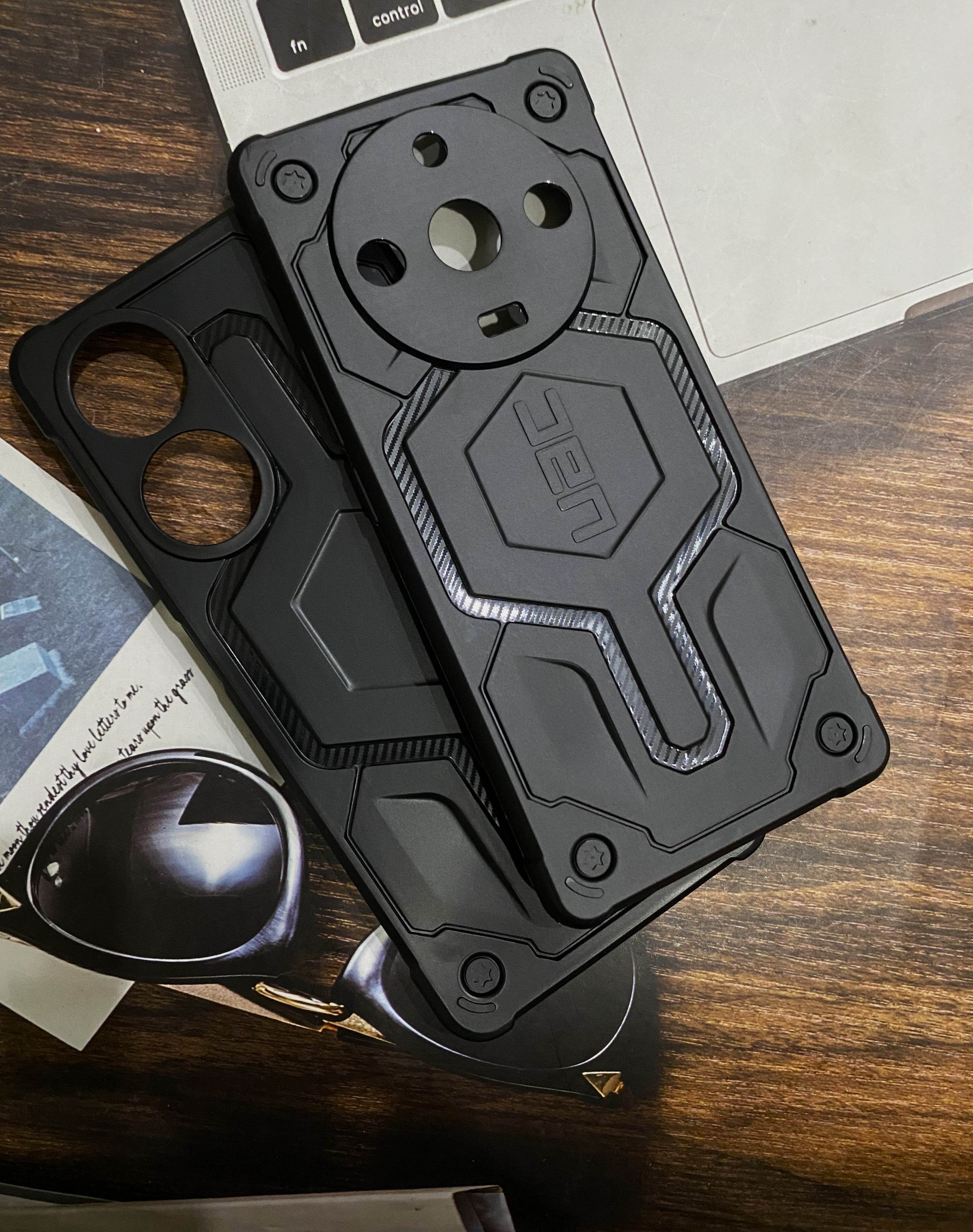 Vivo T2 5G Premium Armour Style Silicone Case - Black - Guleel