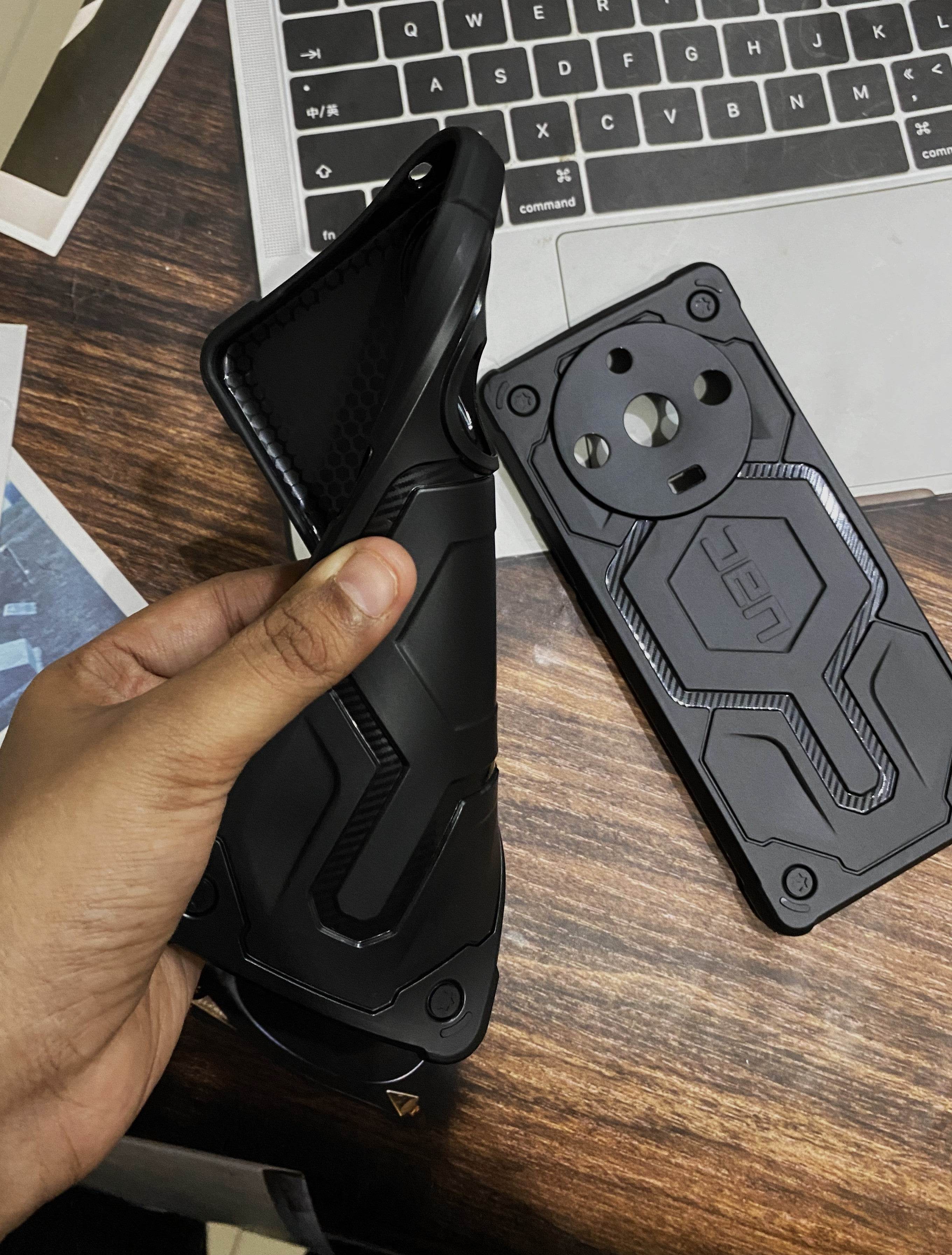 Vivo T2 5G Premium Armour Style Silicone Case - Black - Guleel