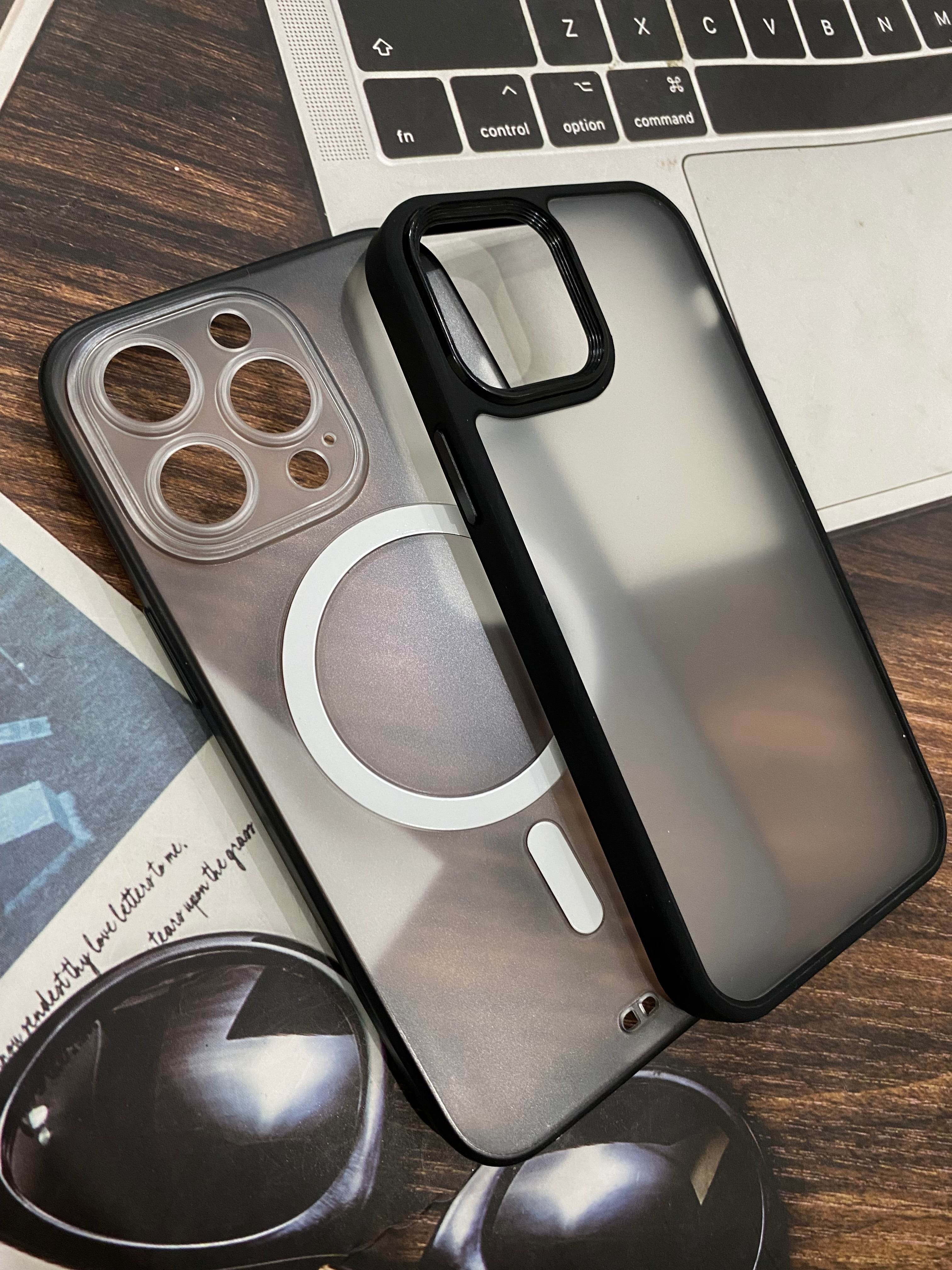 iPhone 13 Pro Premium Magsafe Camera Protection Case = Black - Guleel