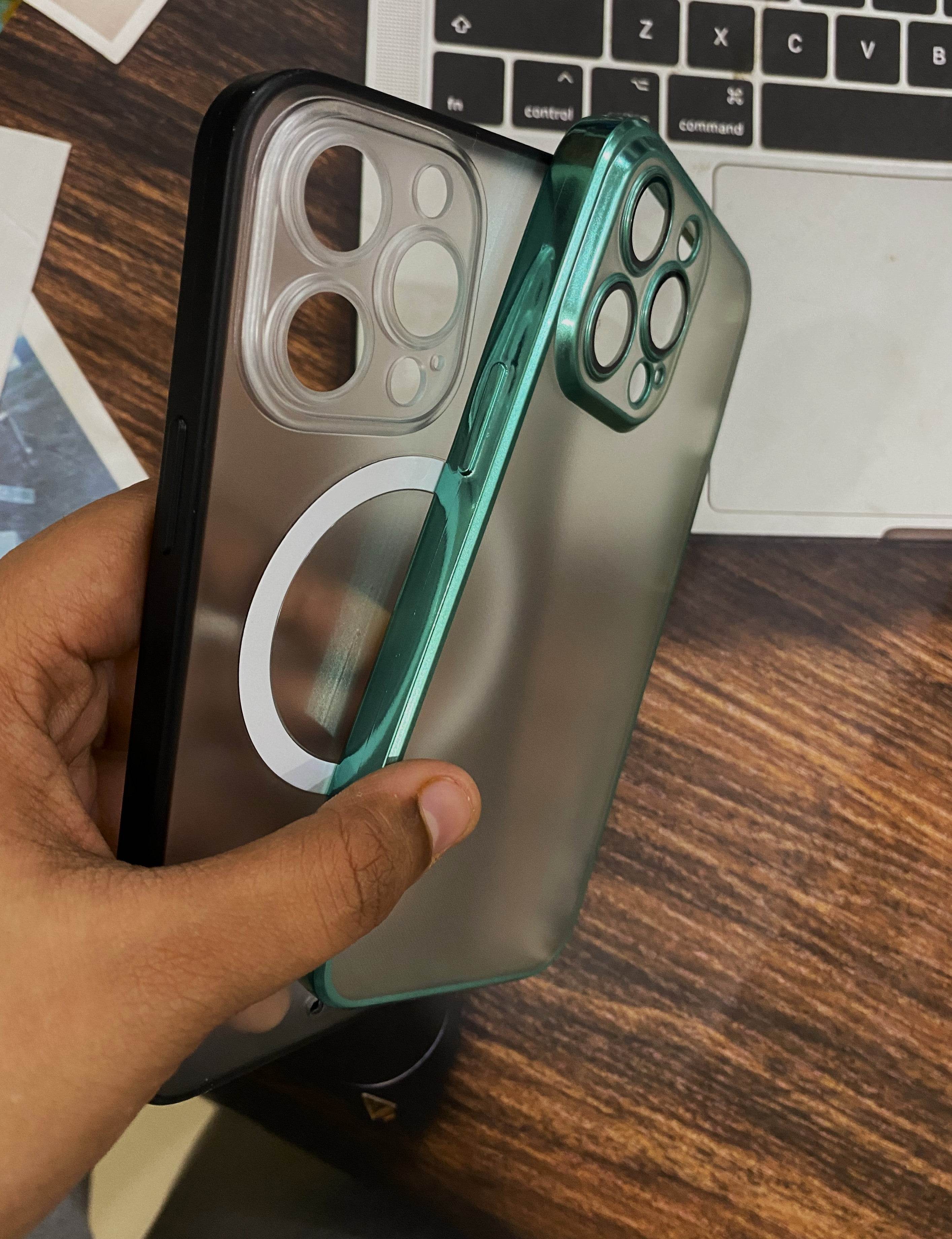 iPhone 13 Pro Premium Camera Lens Protection Case - Mint Green - Guleel