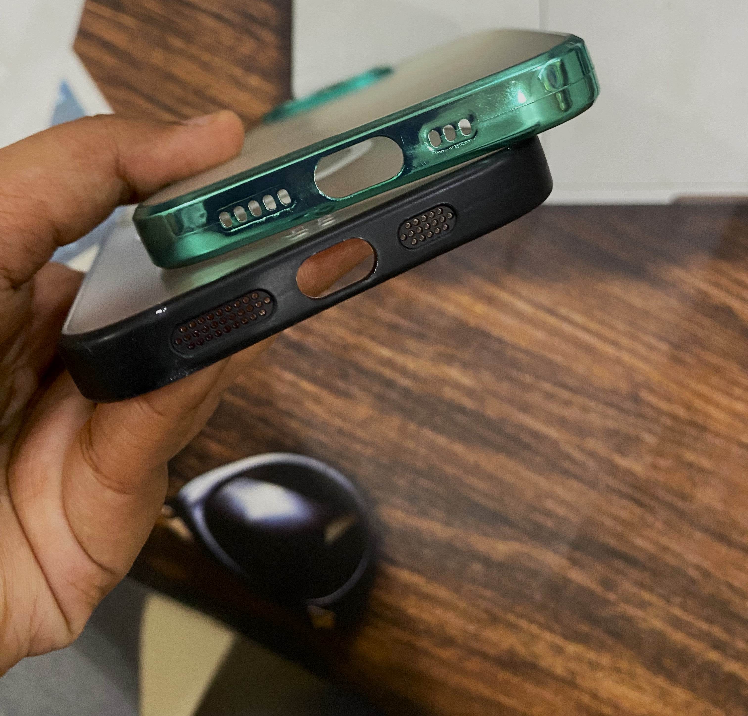 iPhone 13 Pro Premium Camera Lens Protection Case - Mint Green - Guleel