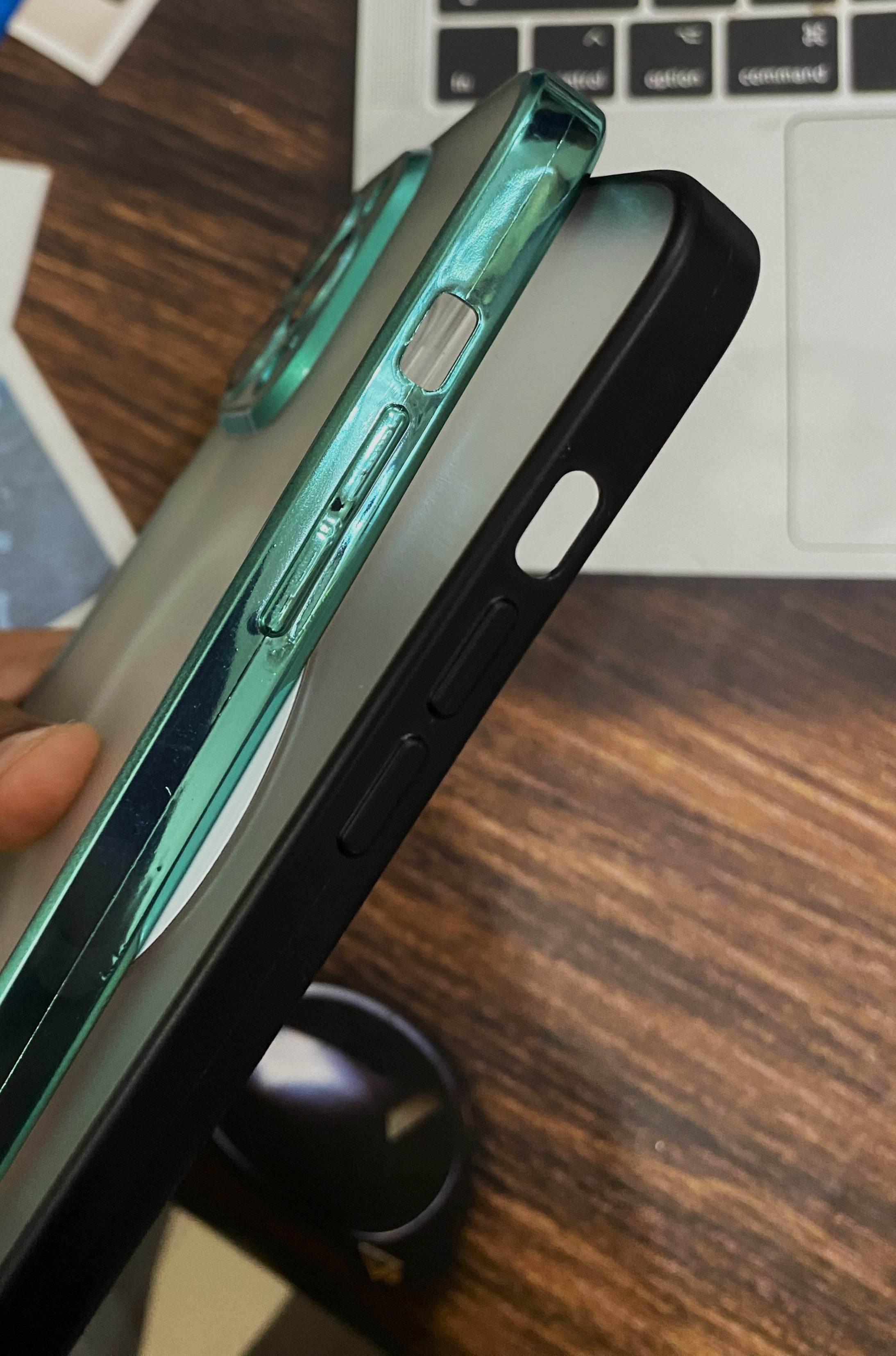 iPhone 13 Pro Premium Camera Lens Protection Case - Mint Green - Guleel