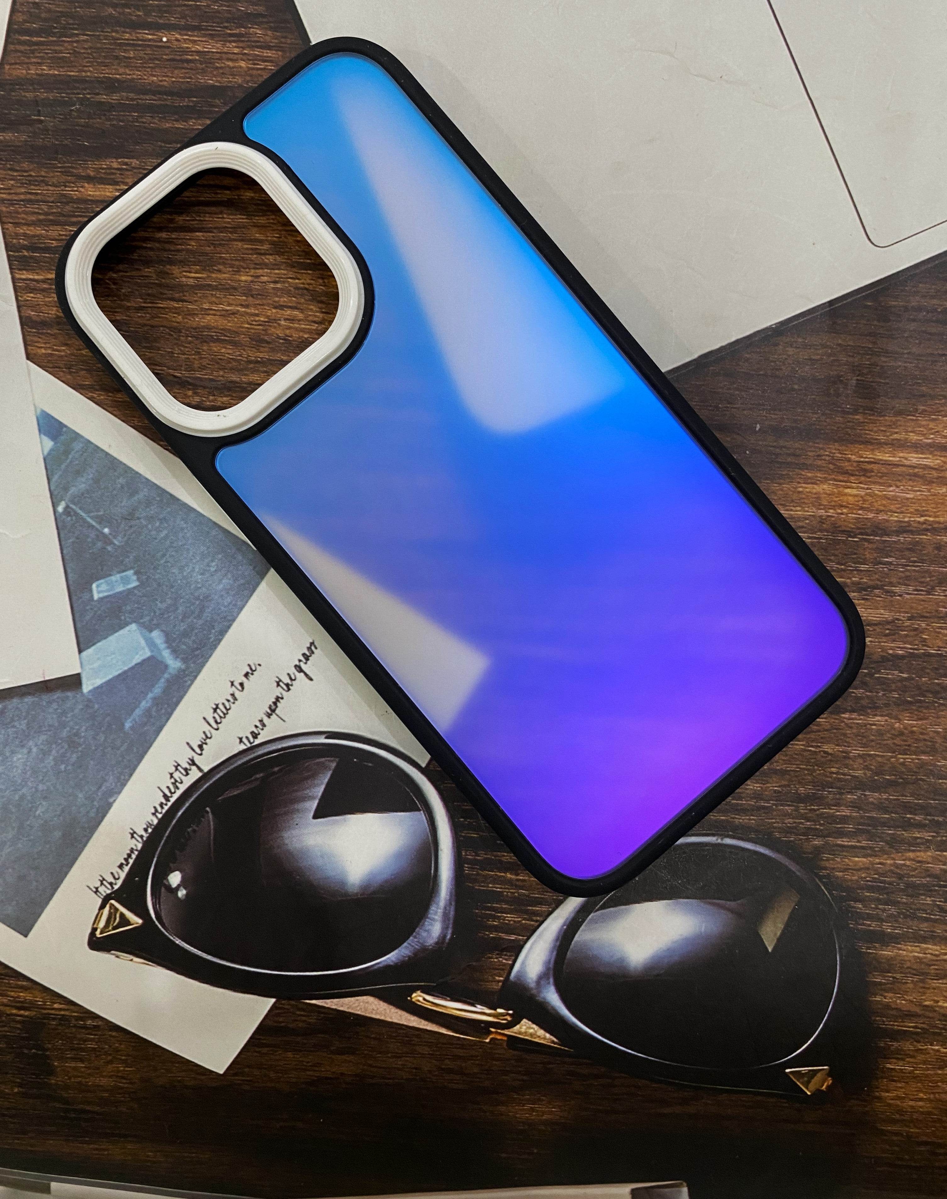 iPhone 13 Pro Premium Gradient Style Shock Proof Case - Blue Gradient - Guleel