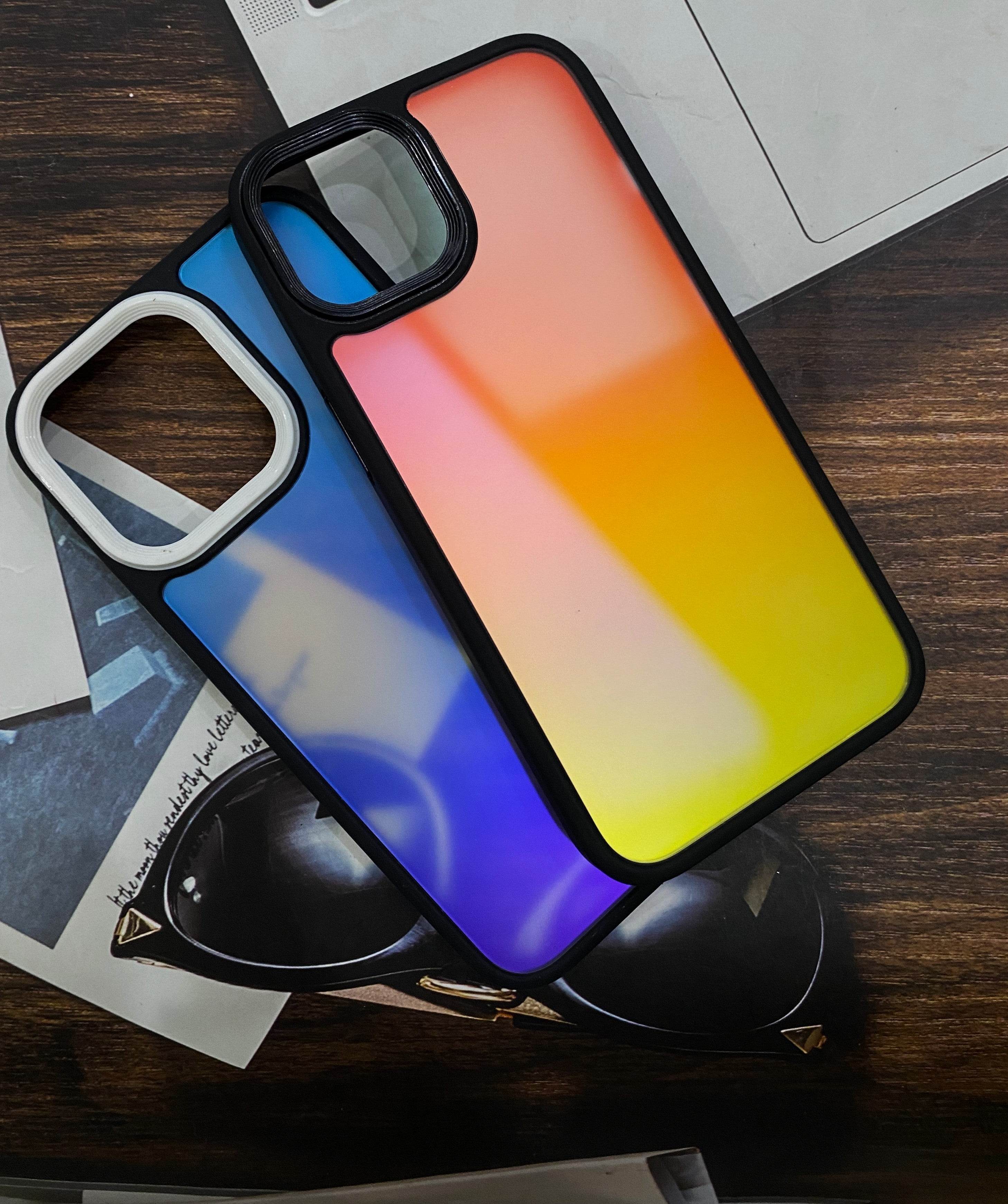 iPhone 13 Pro Premium Gradient Style Shock Proof Case - Blue Gradient - Guleel