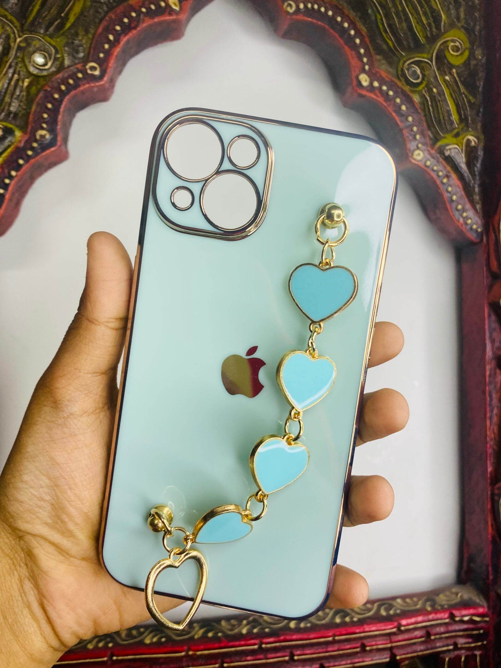 iPhone 13 Premium Camera Protection Silicone Case Cover- Mint Green - Guleel