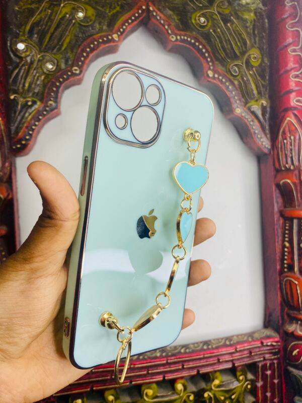 iPhone 13 Premium Camera Protection Silicone Case Cover- Mint Green - Guleel