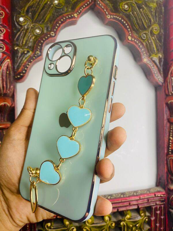 iPhone 13 Premium Camera Protection Silicone Case Cover- Mint Green - Guleel