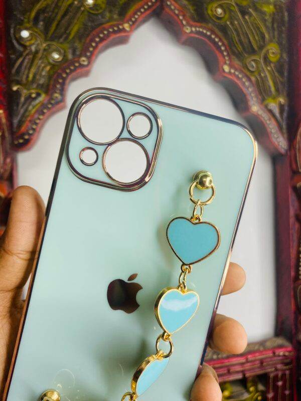 iPhone 13 Premium Camera Protection Silicone Case Cover- Mint Green - Guleel