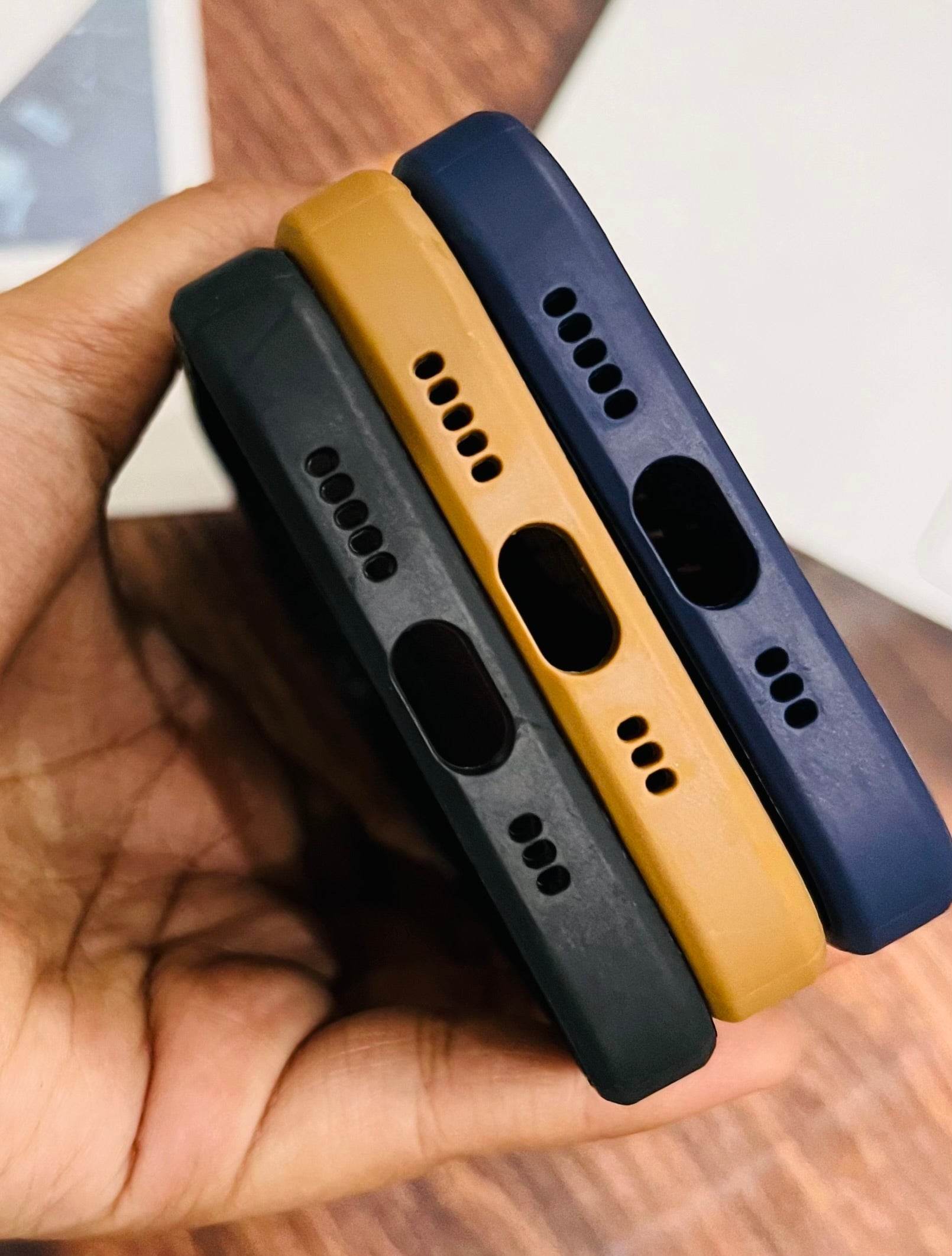 Iphone 11 Premium Leather Camera Protection Logo Cut Case- Blue - Guleel