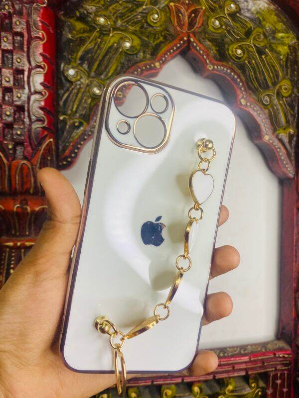 iPhone 13 Premium Camera Protection Silicone Case Cover- White - Guleel