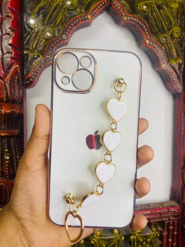 iPhone 13 Premium Camera Protection Silicone Case Cover- White - Guleel