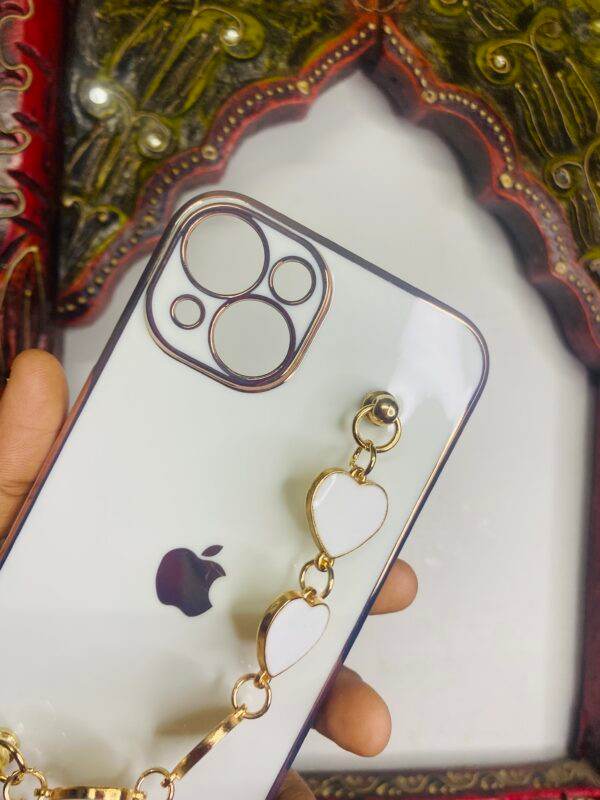 iPhone 13 Premium Camera Protection Silicone Case Cover- White - Guleel