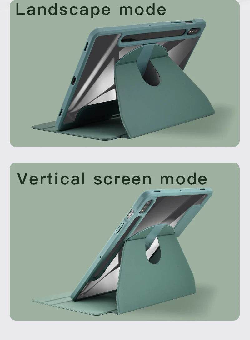 Rotatory Flip Stand Case Cover For Apple iPad 10th Generations Cover iPad Cover 10.9 Inch - Green - Guleel