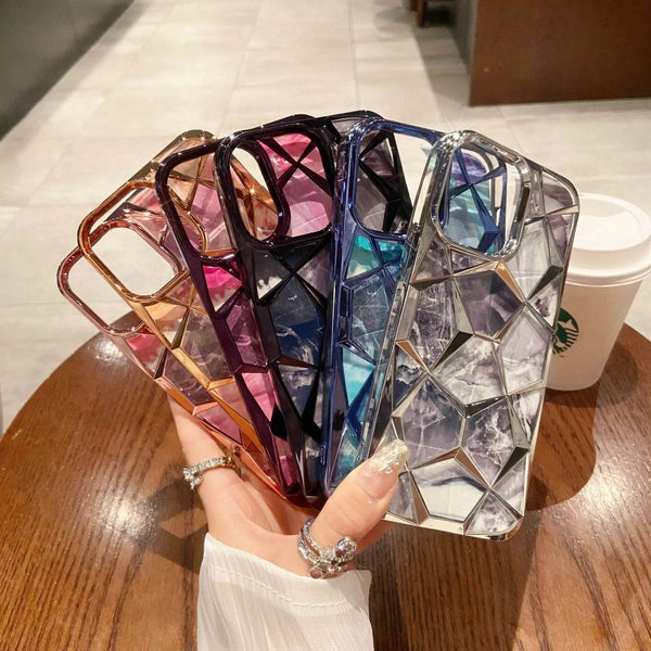 Premium Glitter Diamond Shape Case - Guleel