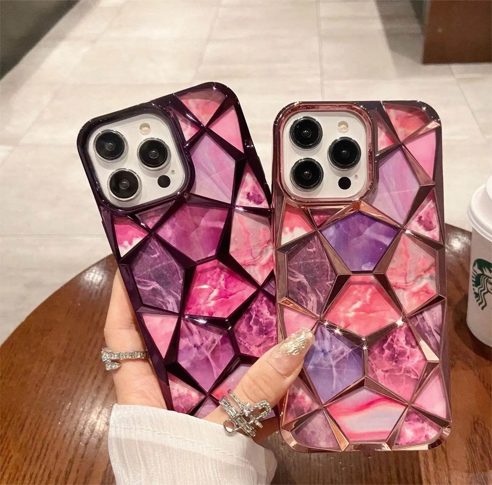 Premium Glitter Diamond Shape Case - Guleel