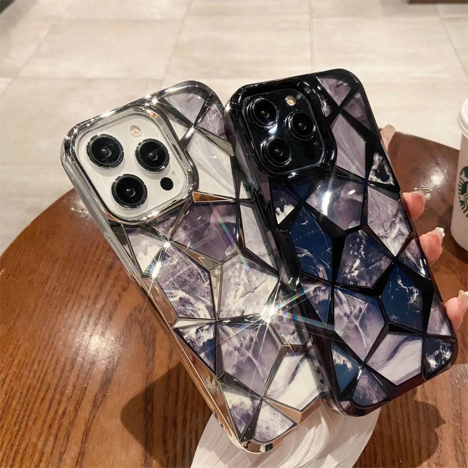 Premium Glitter Diamond Shape Case - Guleel