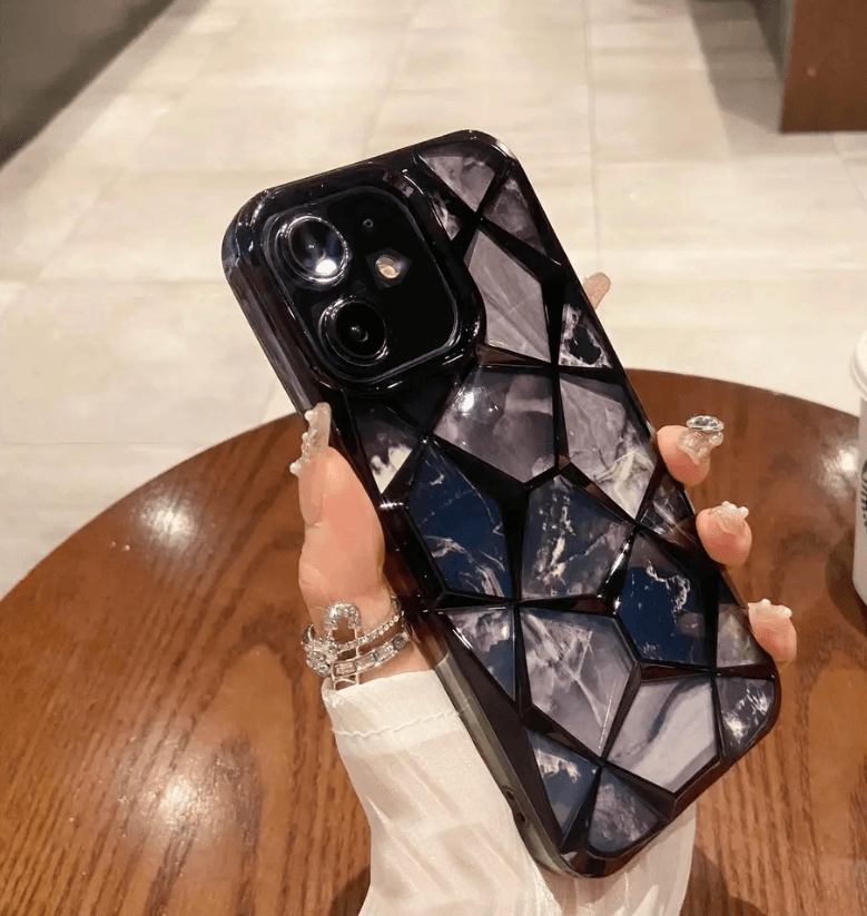 Premium Glitter Diamond Shape Case - Guleel