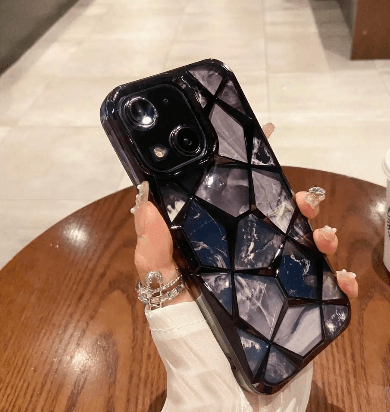 Premium Glitter Diamond Shape Case - Guleel