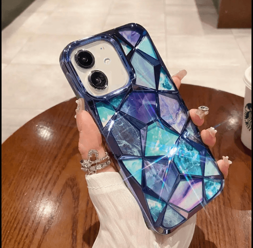 Premium Glitter Diamond Shape Case - Guleel