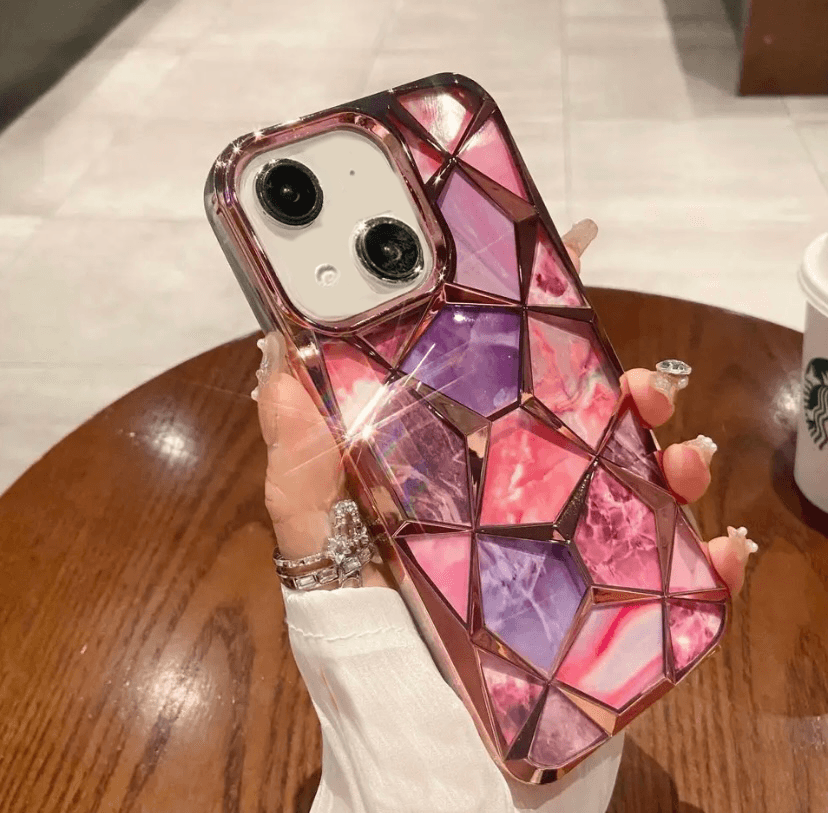 Premium Glitter Diamond Shape Case - Guleel