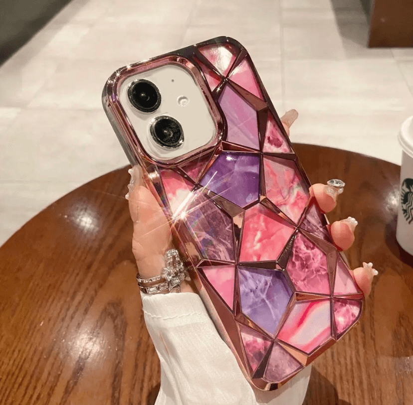 Premium Glitter Diamond Shape Case - Guleel