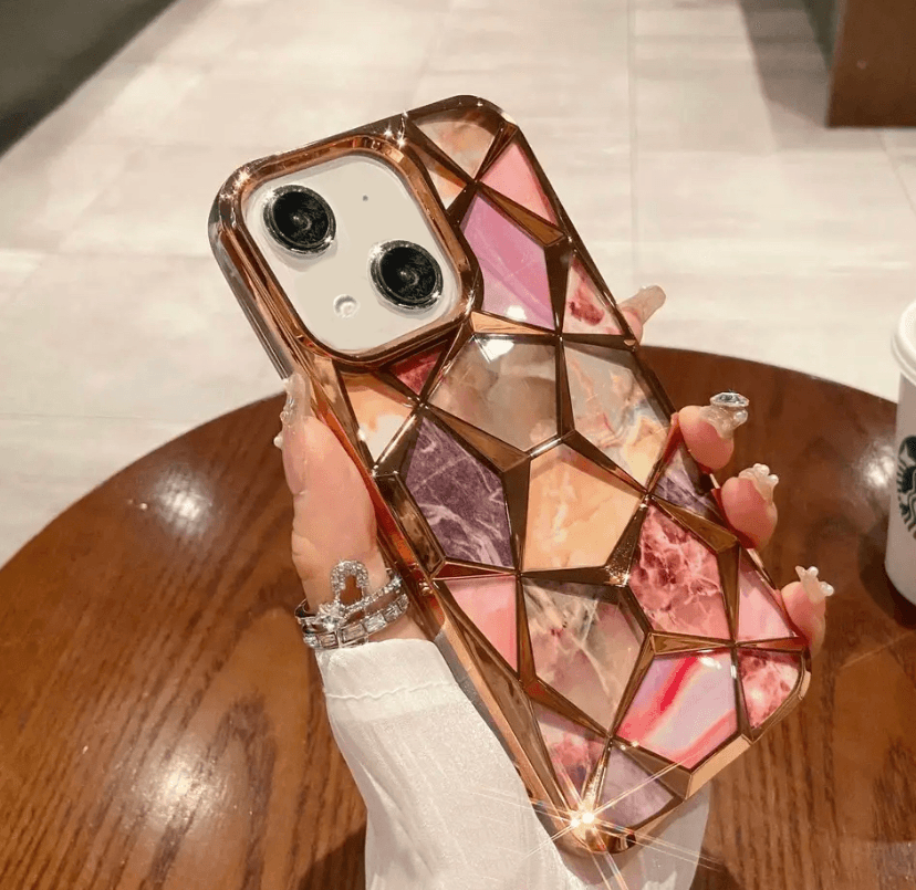 Premium Glitter Diamond Shape Case - Guleel