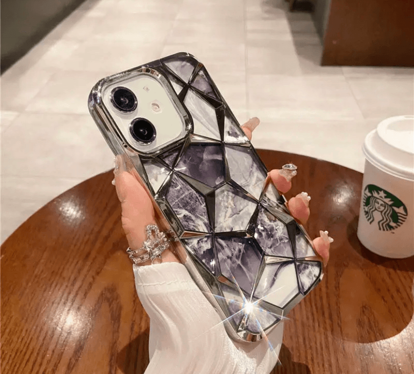 Premium Glitter Diamond Shape Case - Guleel