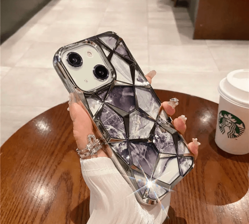 Premium Glitter Diamond Shape Case - Guleel