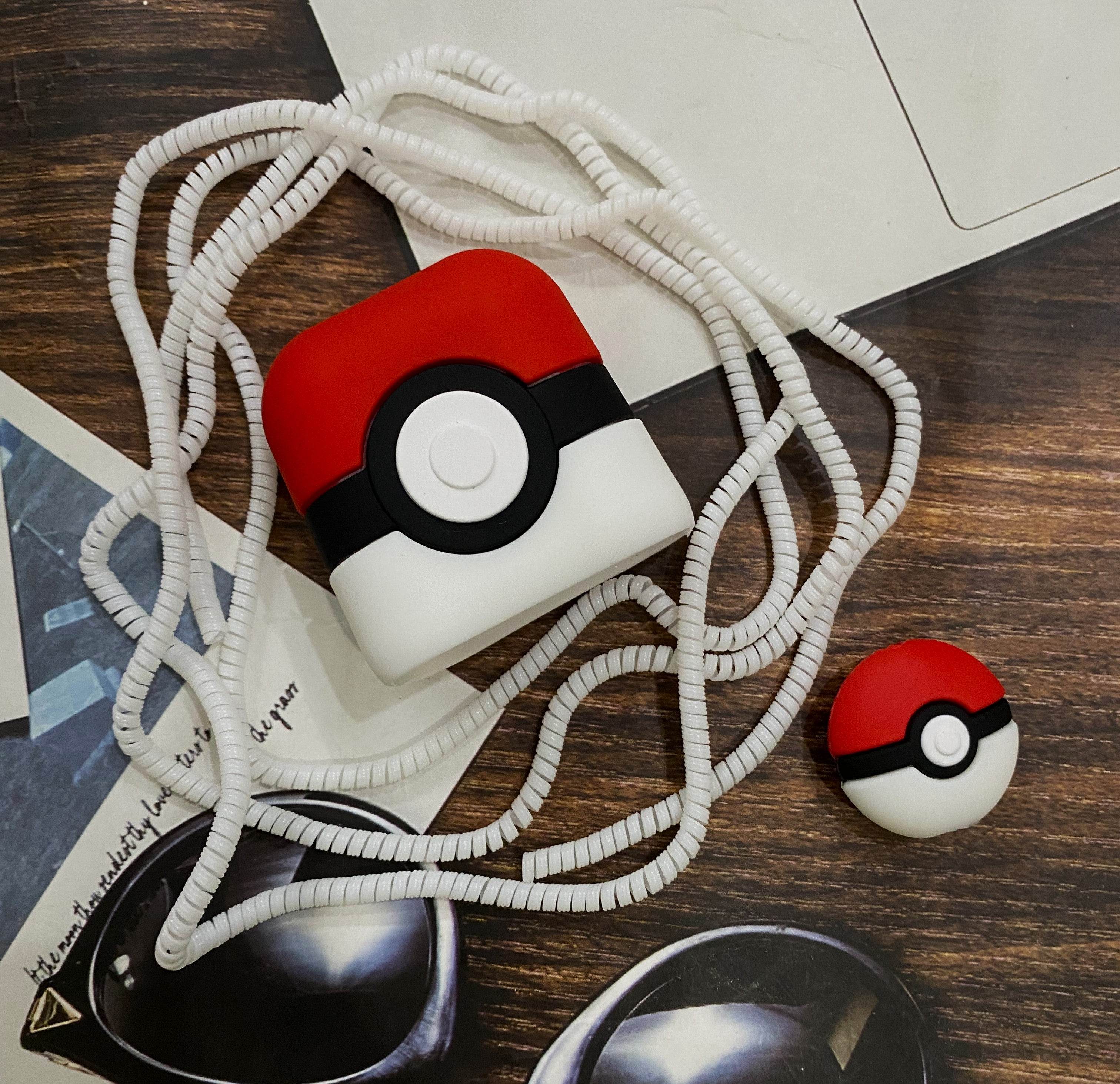 Silicone Cartoon iPhone Charger Case Cover for 18-20W Chargers - Pokemon ( With Wire Cover ) - Guleel