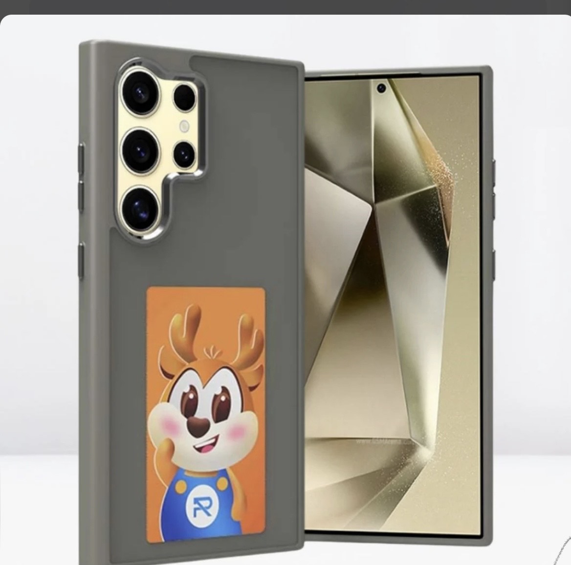 Wireless NFC Photo Display Smart Phone Case - Black